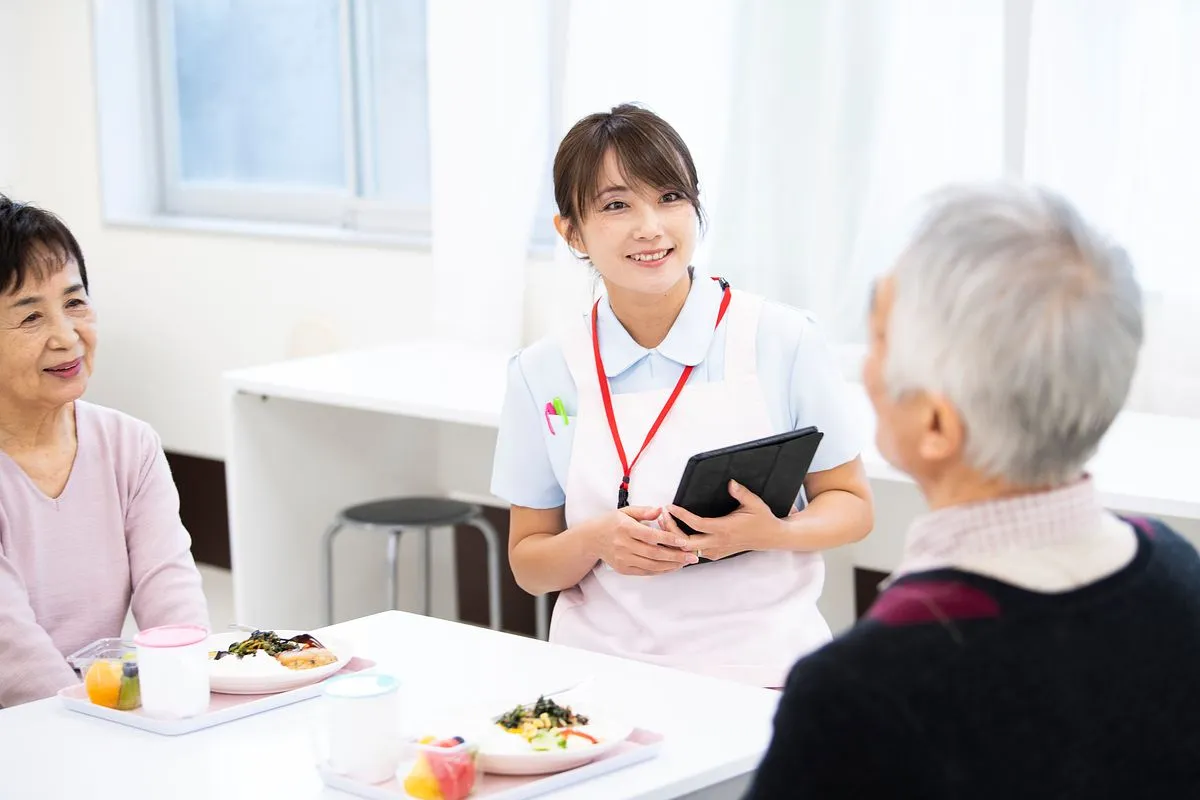 介護職員との会話